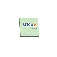 STICK N NOTE 76X76 S/NOTES PAST GRN (100)
