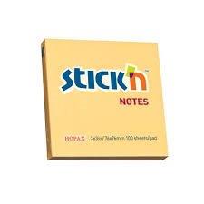 STICK N NOTE 76X76 S/NOTES PAST ORANGE (100)