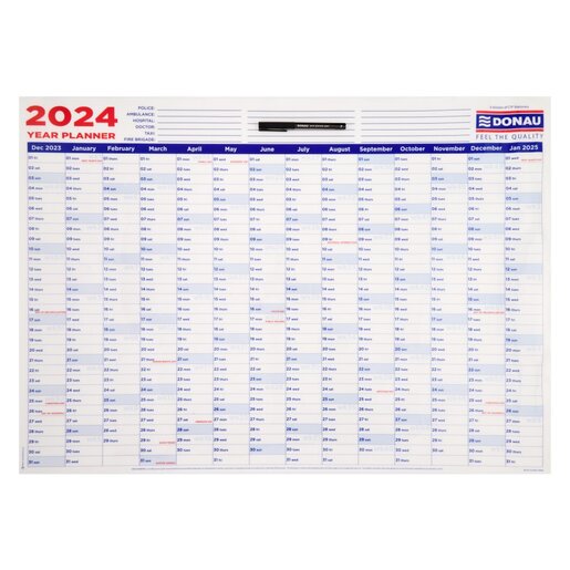 DONAU WALL YEAR PLANNER