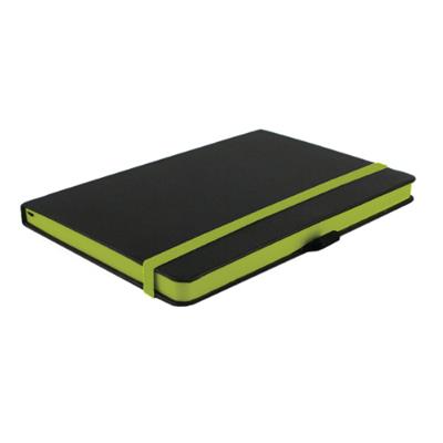 A4 JOURNAL GUILDED BLACK/LIME