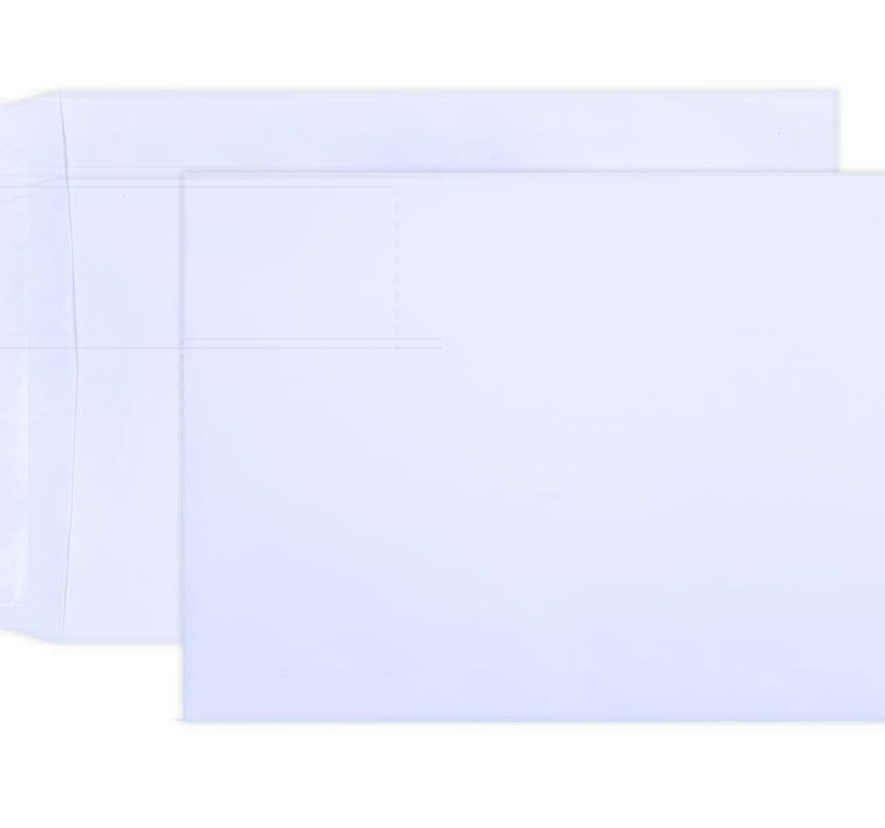 C4 324X229 WHITE PLAIN GUMMED ENVELOPE