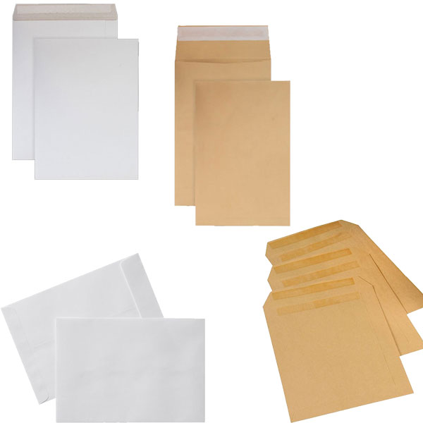 DLB 110X220 MANILLA PLAIN SELF SEAL ENVELOPE