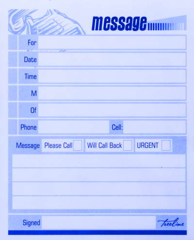 TELEPHONE MESSAGE PAD 45S