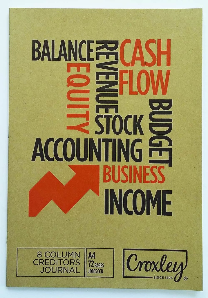 ACCOUNT BKS 72P 8C/CASH JOURNAL JD165