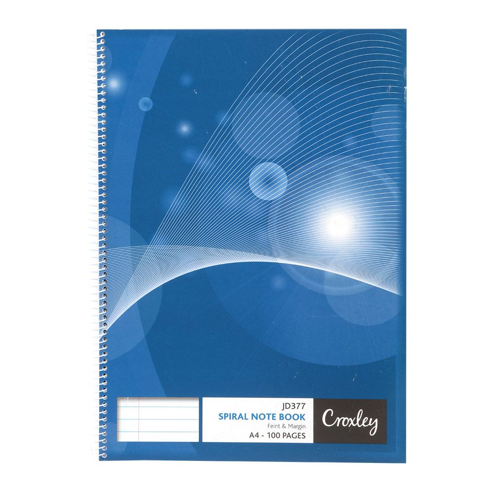 CROXLEY JD377 H/COVER A4 100P NOTE BOOK