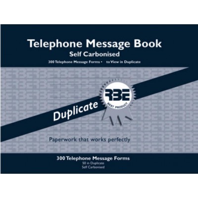 RBE NCR 6 TO VIEW TEL MESS BOOK