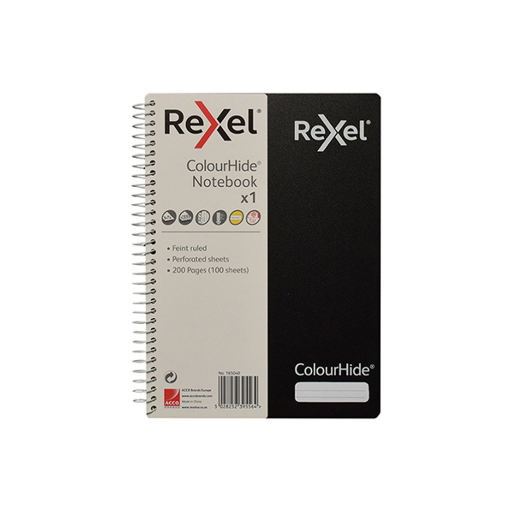 REXEL COLOURHIDE A5 NOTE BOOKS