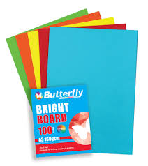PROJECT BRD A3 160G BRIGHT ASSORTED (100 )
