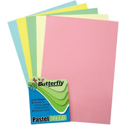 PROJECT BRD A3 160G PASTEL ASSORTED (100) 