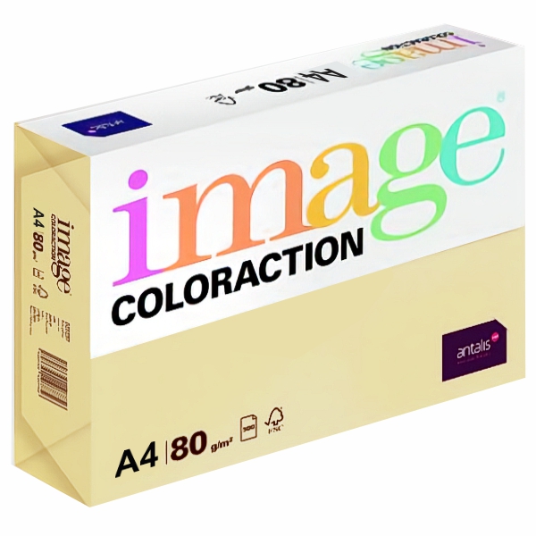 COLORACTION PAPER A4 80G PASTEL CREAM DUNE