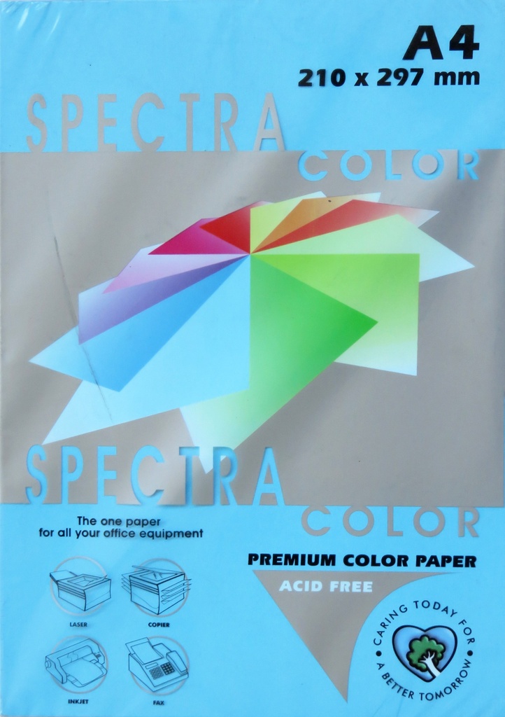 LIPPYS COLOUR PAPER A4 80G BRIGHT BLUE