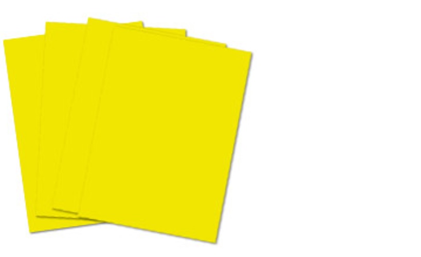 LIPPYS COLOUR PAPER A4 80G BRIGHT YELLOW