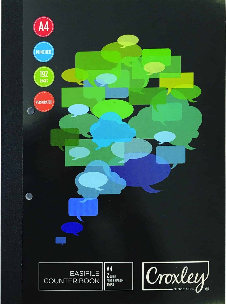 COUNTER BKS A4 2Q F/M PERFORATED JD158