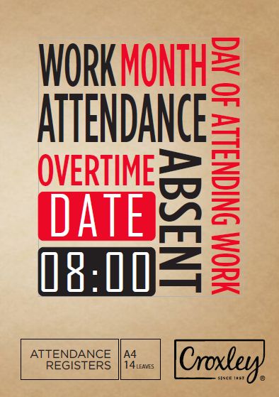 ATTENDANCE REGISTERS 14 LEAVES JD283