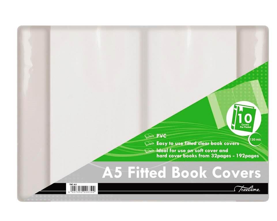 A5 PVC CLEAR FITTED B/K COVERS