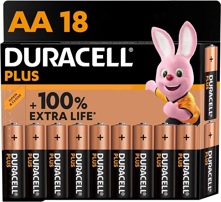 DURACELL AA BATTERY BOX OF 18