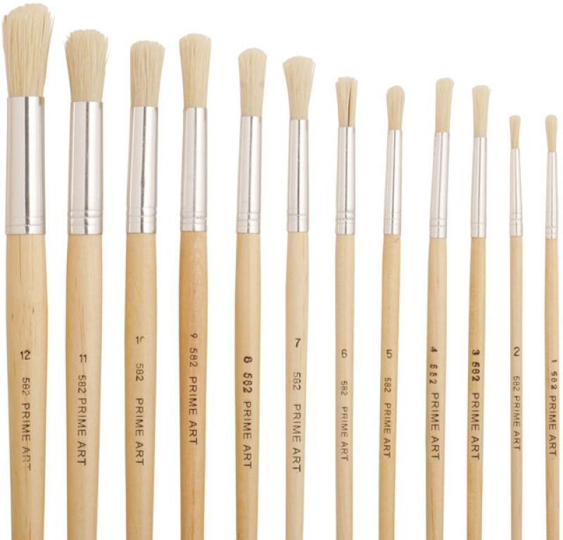 HOG HAIR PAINT BRUSH ROUND #2