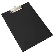 FILES PLASTIC A4 CLIPBOARD BLACK
