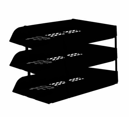 LETTER TRAY BLACK