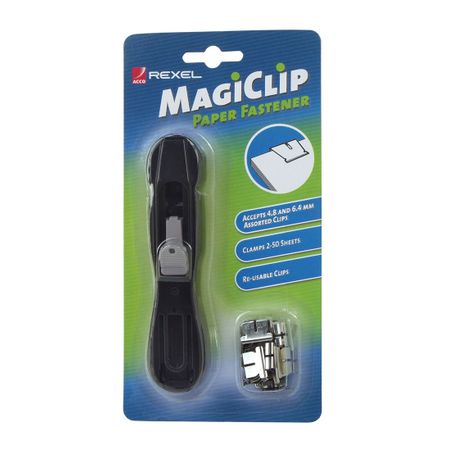 REXEL MAGIC CLIP DISPENSER 4.8 & 6.4MM