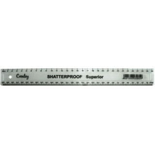 CROXLEY 50CM S/PROOF RULER CLEAR