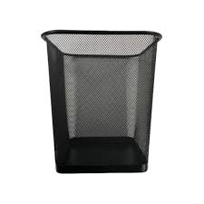 LANDA SQUARE BLACK MESH WASTE BIN