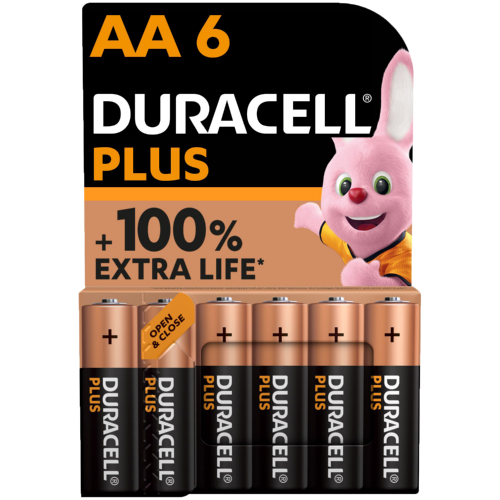 [BATDURAAA6] DURACELL AA BATTERY CARD 6