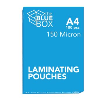 BLUE BOX Lamination POUCH A4 150MIC 