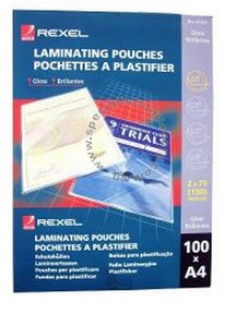 REXEL Lamination POUCH A4 150MIC