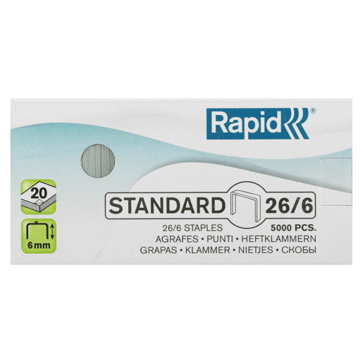 RAPID 26/6 STAPLES (5000)