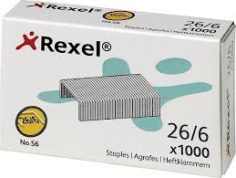 REXEL 56 26/6 STAPLES (1000)