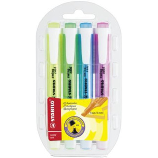 [HLSTABCOOLWAL4] STABILO COOL HIGHLITER WALLET OF4