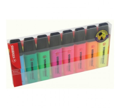 STABILO BOSS HIGHLIGHTER W/8