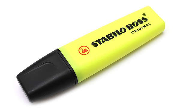 [HLSTABYELLOW] STABILO BOSS HIGHLIGHTER YELLOW