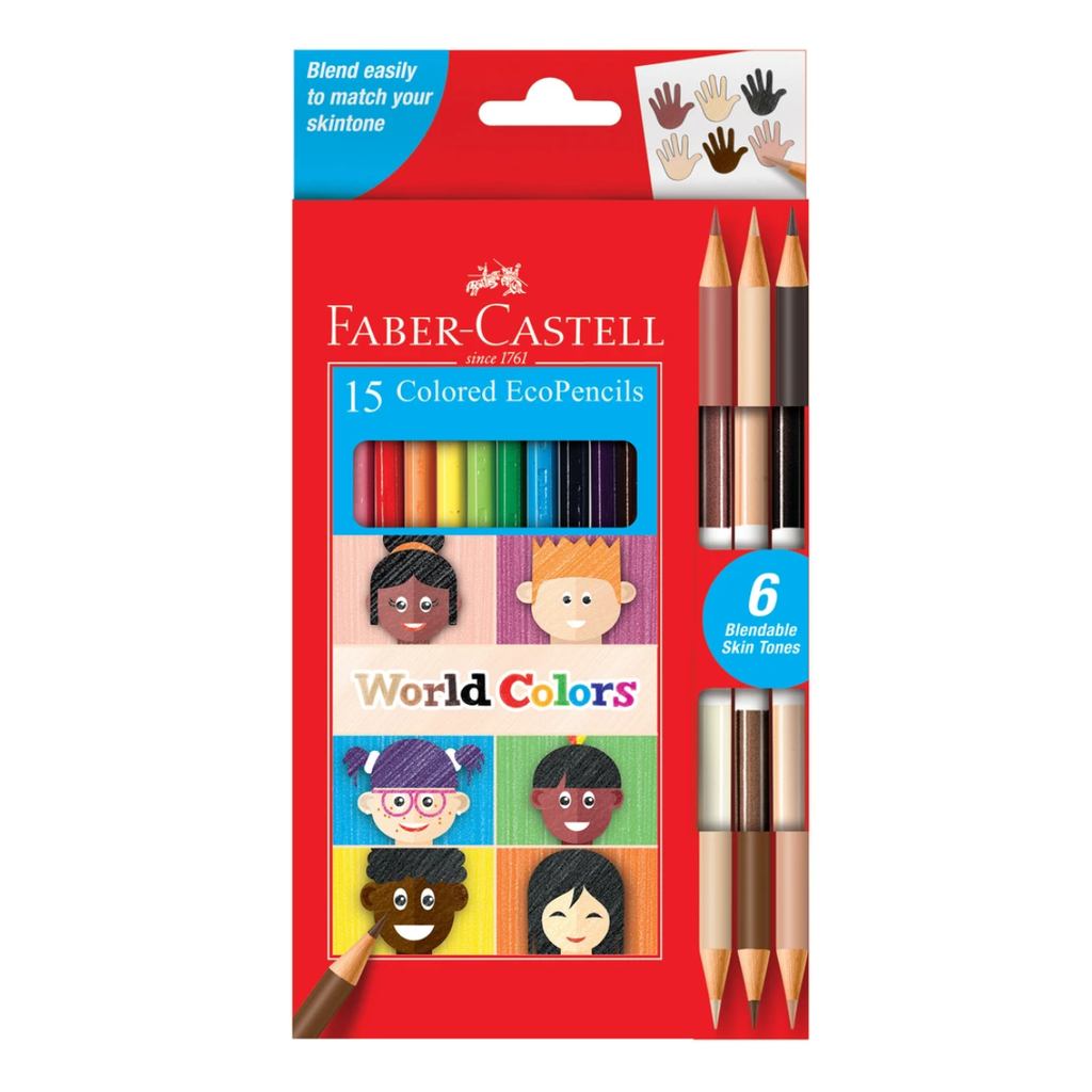 FABER CASTELLE COLOUR PENCILS 12S + WORLD