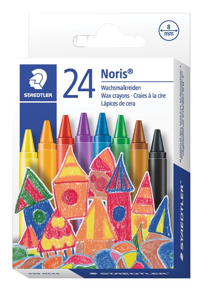 STAEDTLER REGULAR WAX CRAYONS 24