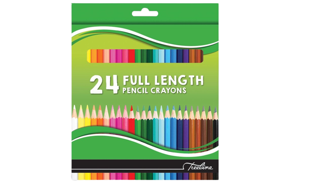 [CRATLPENCI24L] TREELINE/KORES PENCIL CRAYONS 24S LONG
