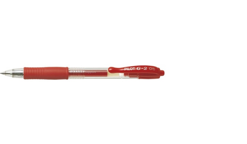 PILOT BL-G2-7 GEL PEN RED