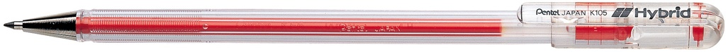 PENTEL HYBRID K105/6 RED
