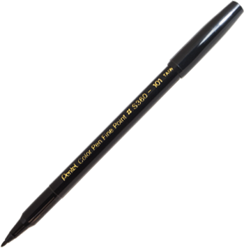 PENTEL S360 COLOUR PEN BLACK