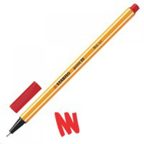 STABILO 88-40 FINELINER 0.4MM RED