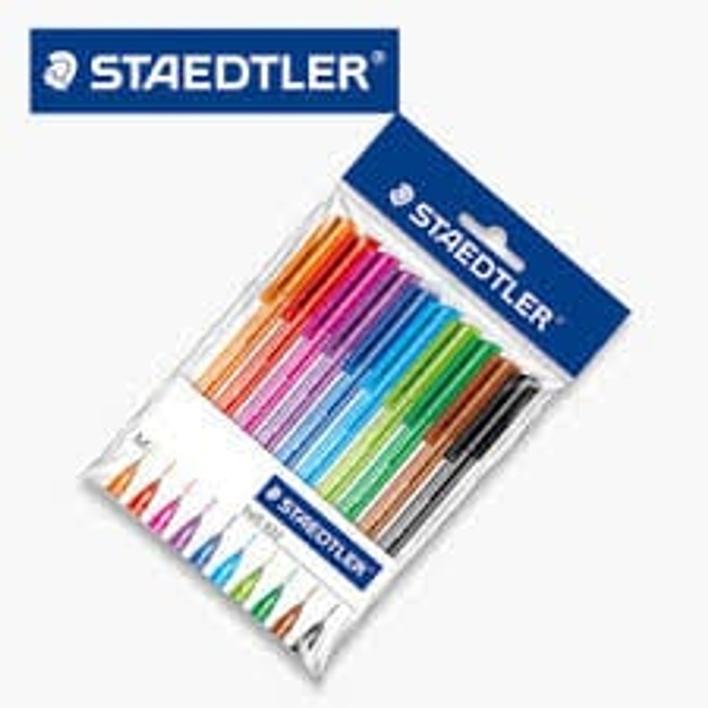STAEDTLER 432  BALLPOINT PEN ASSORTED COLOURS W10