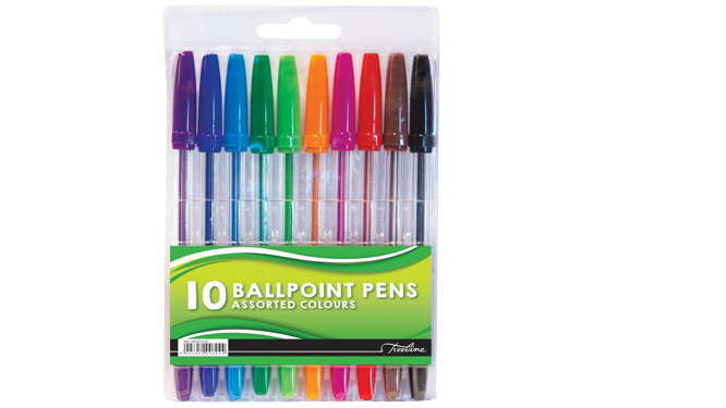 TREELINE BALL PEN ASSTD COL WAL10