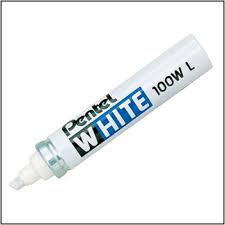 PENTEL X100WL CHISEL WHITE MARKER