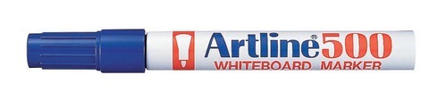 ARTLINE 500 BULLET W/BRD MARKER BLUE