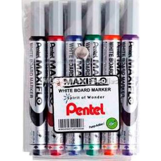 PENTEL MWL5S-6 W/BOARD MARKER SET6