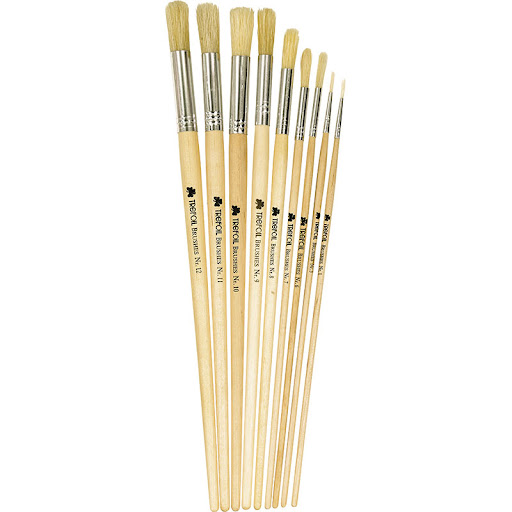 [BRUTREROUND5] TREFOIL ROUND L/HANDLE BRUSH NO.5