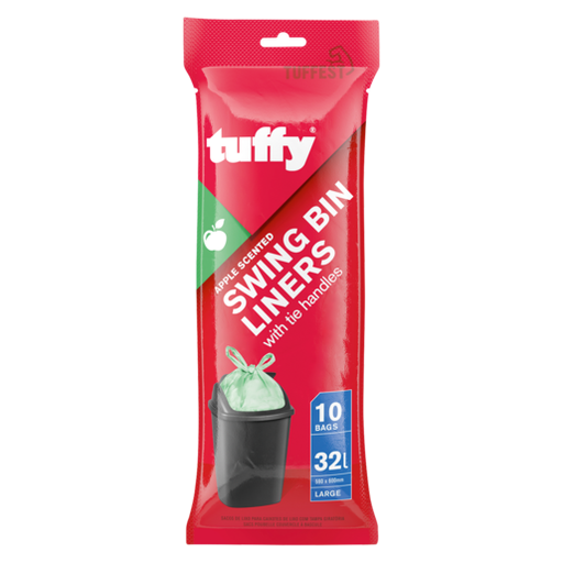 [REFUSE520X540] Swing Bin Liners Tuffy 100% Recycled 10s