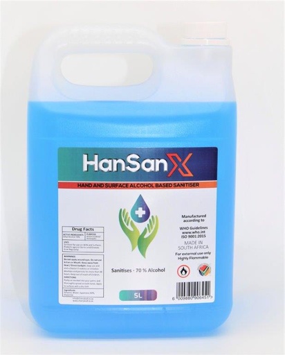 [SANITIZER5LHYCH] Hand Sanitiser 5L CLEAR