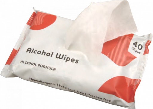 [WIPELINTFREE] Hygiene Alc Wipes 40's